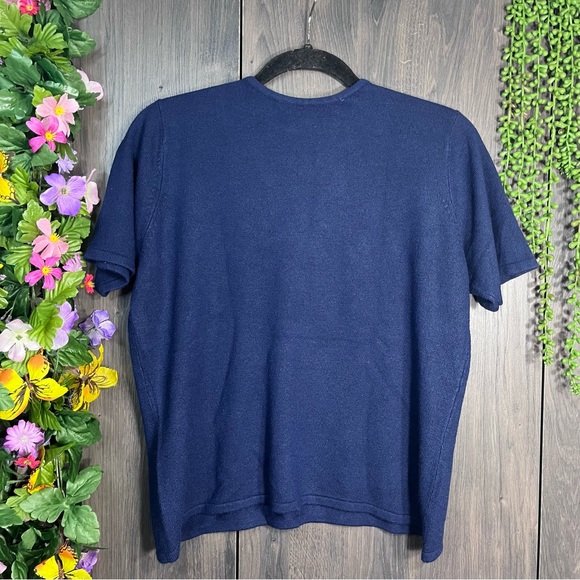 .!🌼3/$30🌼New York & Company Short Sleeve Sweater Top Size XL - Picture 11 of 14